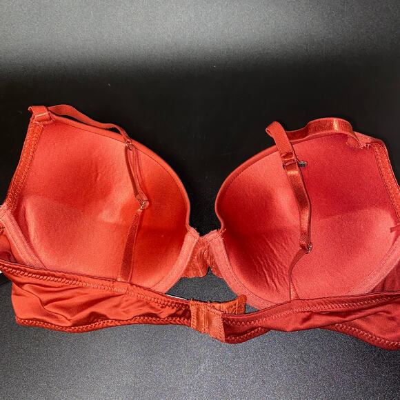 NWT Fredericks of Hollywood Rust Red Diana Push-Up Plunge Underwire Bra Size 38C - Picture 5 of 8